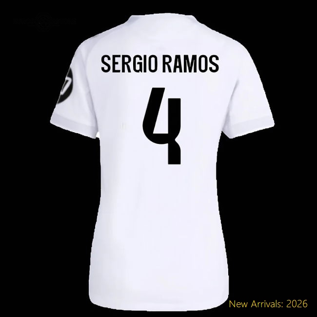 Football Team Womens Sergio Ramos Chic Jersey Moisture-wicking