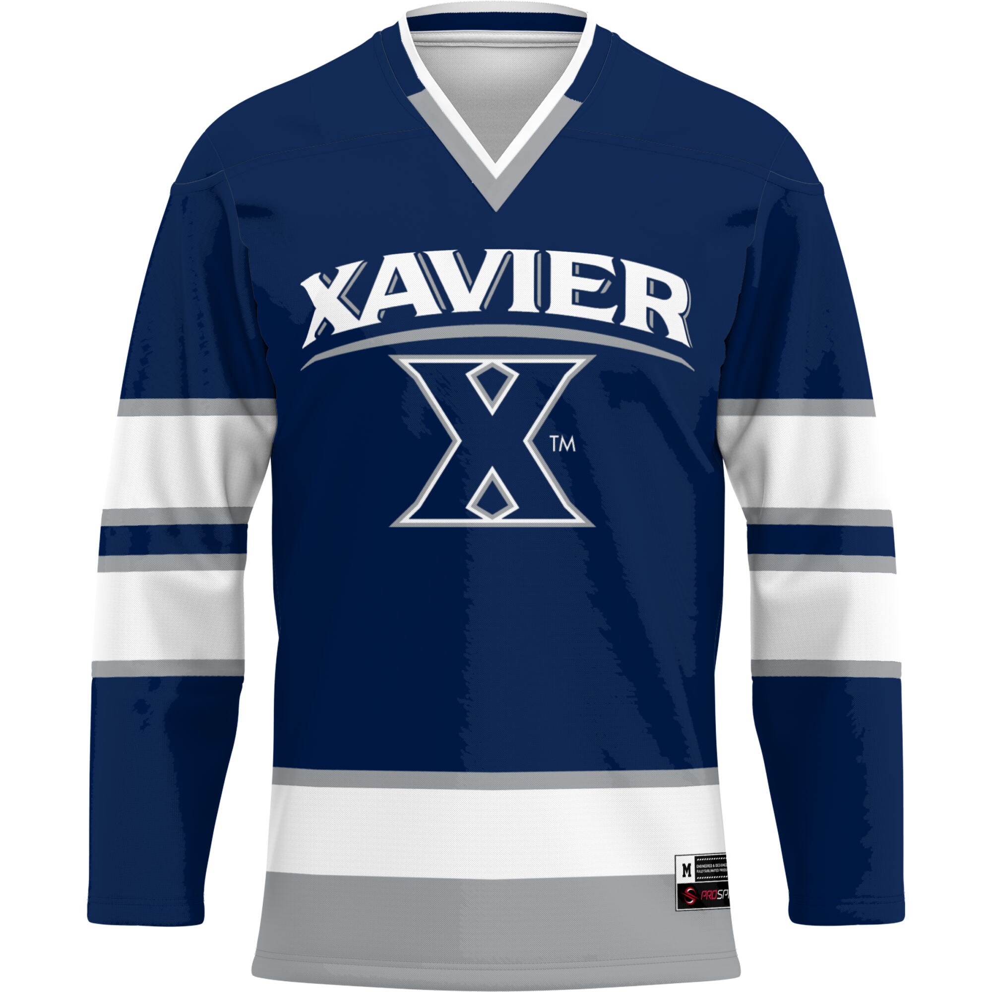 [DDG] Xavier Musketeers GameDay Greats Hockey Jersey - Navy