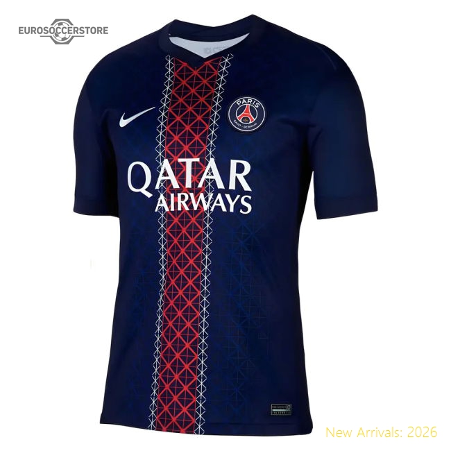 Premium Official 2025-2026 Psg Paris Saint Germain Home Shirt