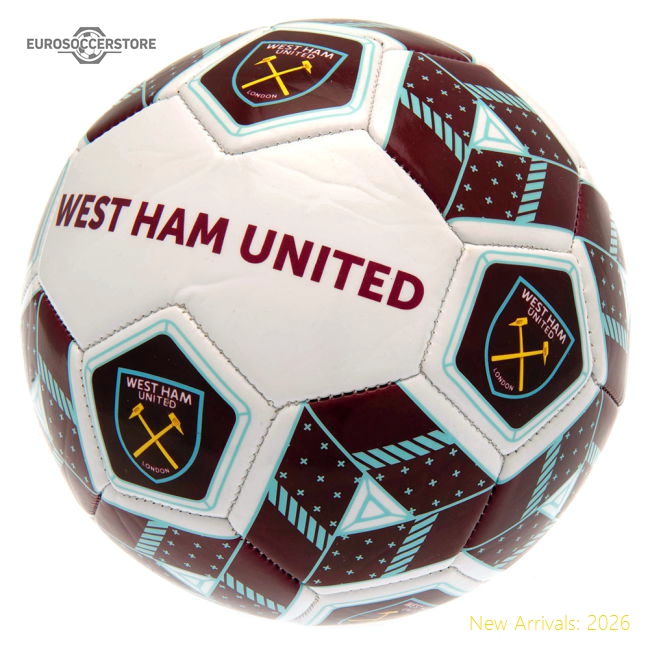 West Ham United Fc Hex Size 3 Football - Great Value - Match Day Jersey