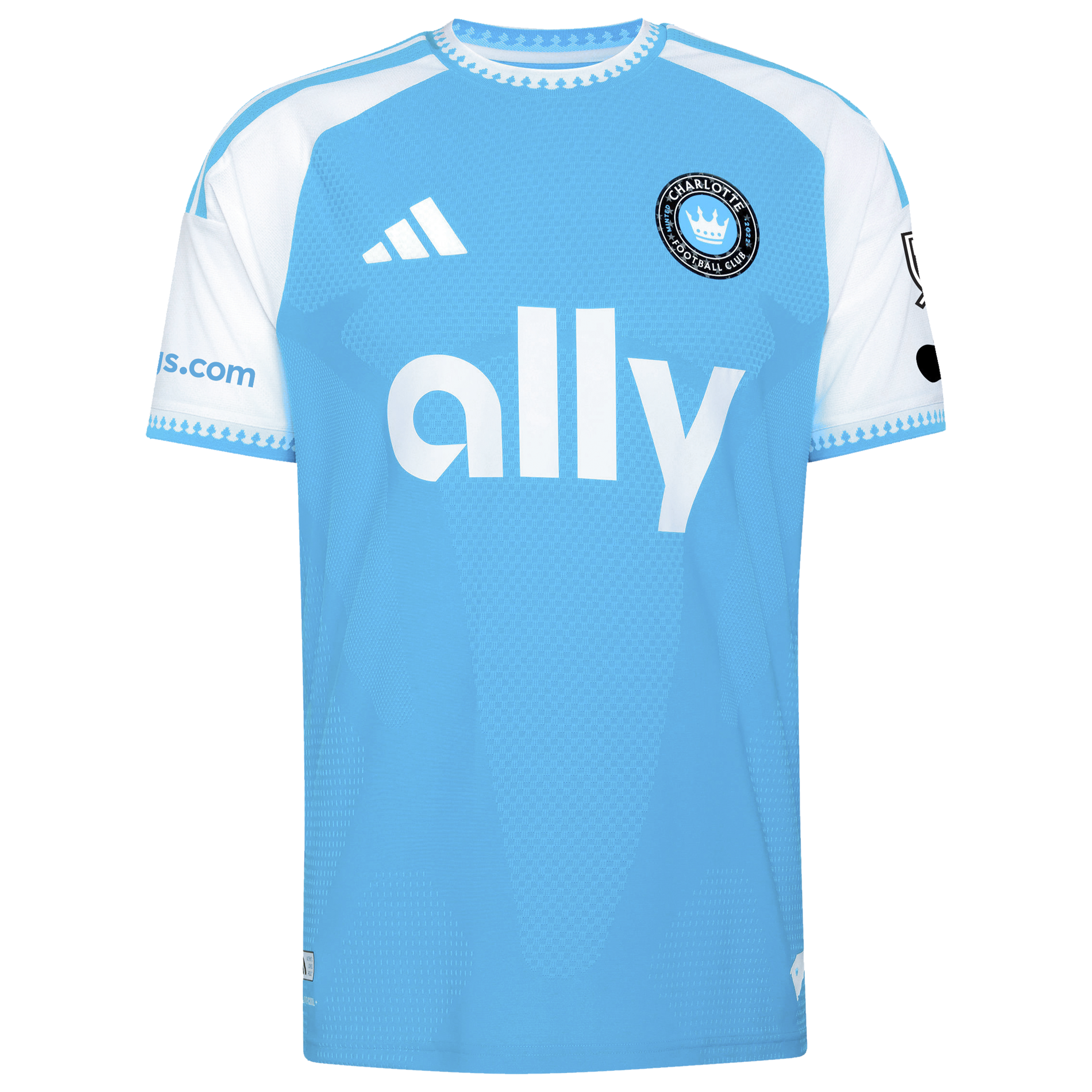 [LK] Wilfried Zaha Charlotte FC 2026 Carolina Kit: Crowns Up On-Field Authentic Patch Jersey - Blue