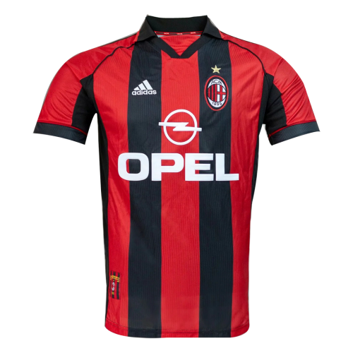 Professional Match Quality AC Milan 9800 Home Retro Soccer Jersey