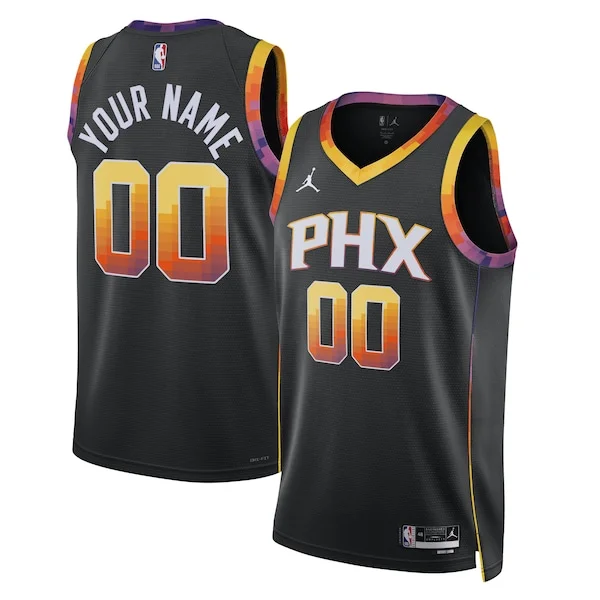 Phoenix Suns PHX Swingman Jersey - retro Basketball - Black casual