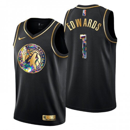 Black Minnesota Timberwolves #1 Nuggets Jersey - Durable Fabric