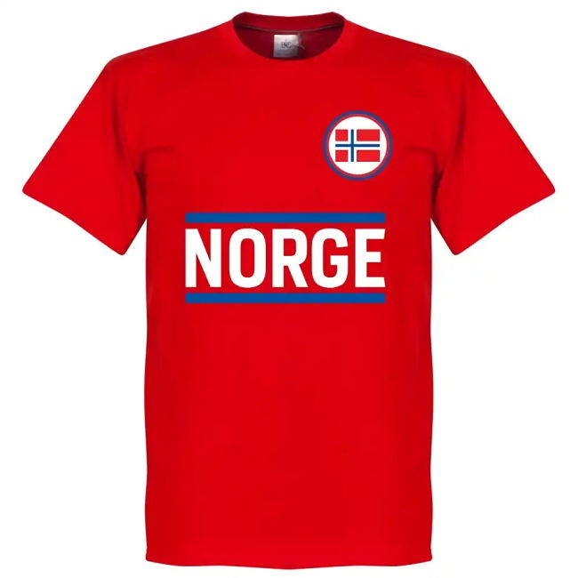 Norway Team T-Shirt - Red Euro Performance Official Performance