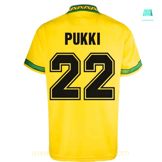 Norwich 1994 Home Retro Football Shirt (Pukki 22)
