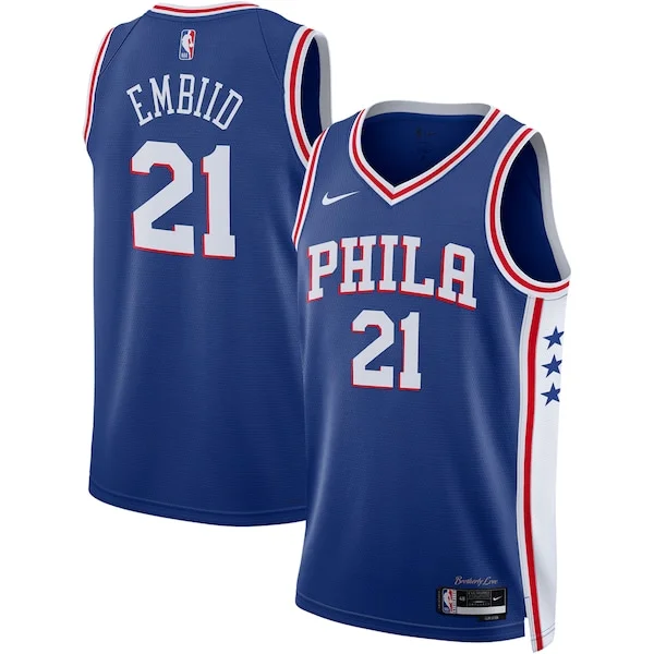 Joel Embiid PHI Swingman Jersey - premium NBA - White basketball