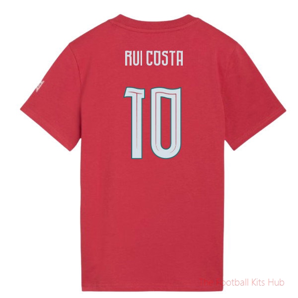 [LK] 2026/27 Portugal FtblCulture Tee (Red) - Kids (Rui Costa 10)