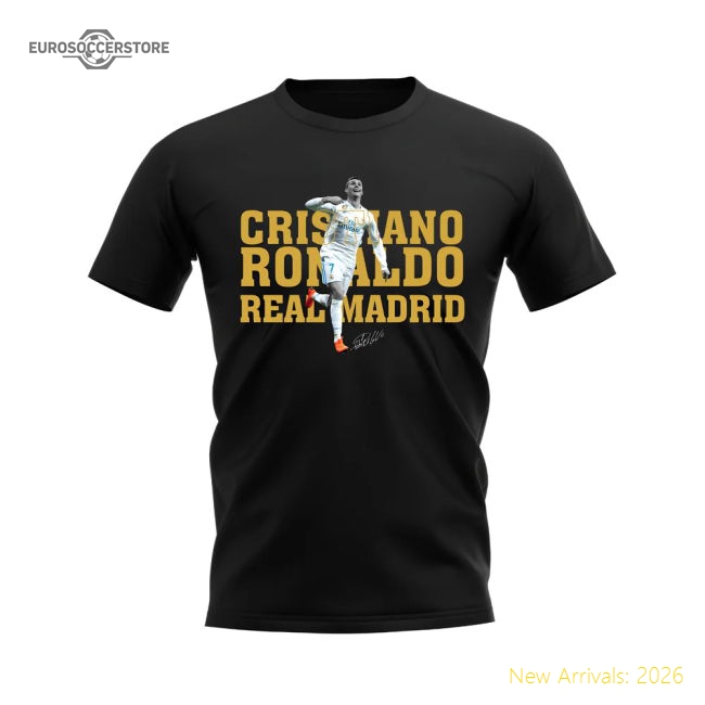 Cristiano Ronaldo Real Madrid Player Tee (black) - Unique Style