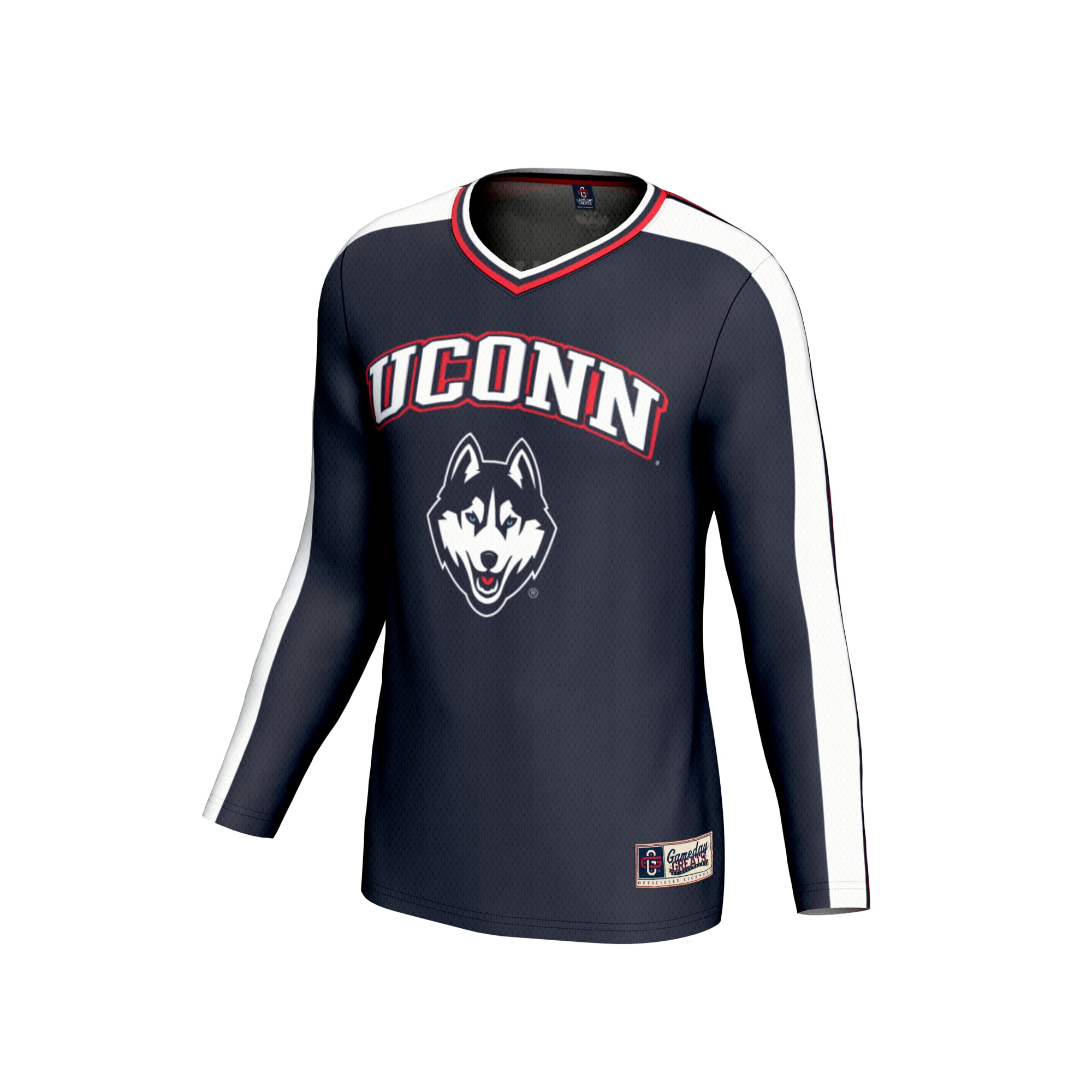 UConn Huskies GameDay Greats Unisex NIL Pick-A-Player Lightweight Collegiate Volleyball Fashion Jersey - Navy