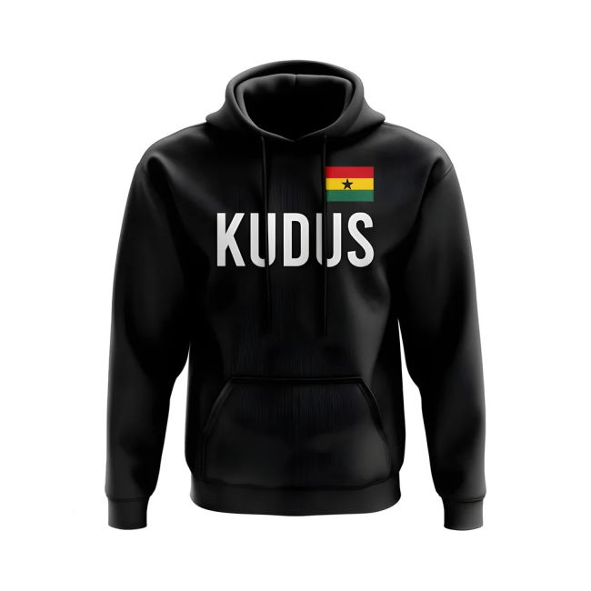 Performance-Driven Mohamed Kudus Ghana Name Hoody (Black)