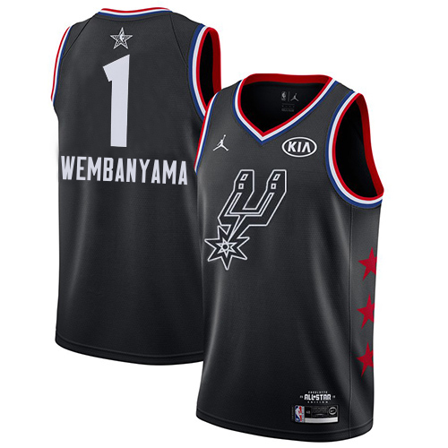 Clippers Black Antonio Spurs #1 Nike Jersey - Reasonably Priced