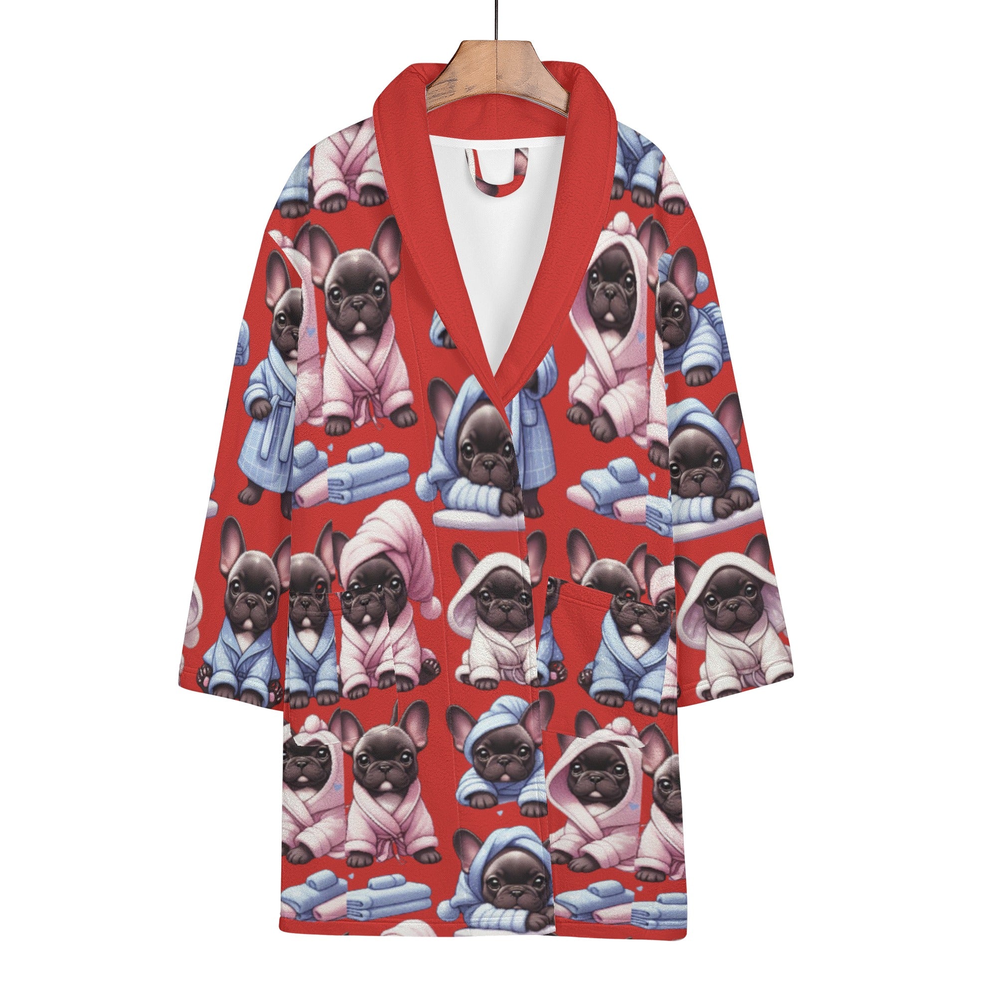 Bulldog Nala - French Bulldog Women Bathrobe Dog Supplies