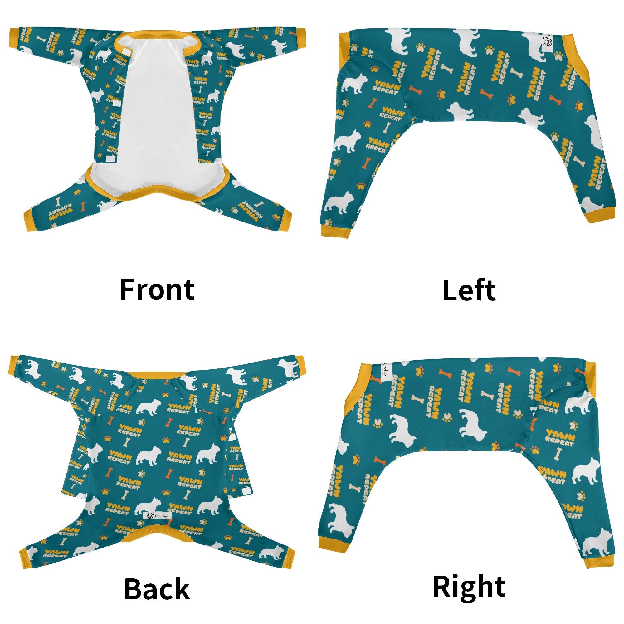 French Bulldog Shadow Frenchie Pajama Practical Pet Supply