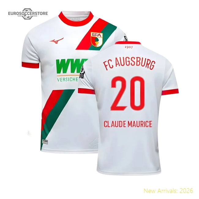 Performance 2025-2026 Fc Augsburg Home Shirt (Claude Maurice 20)