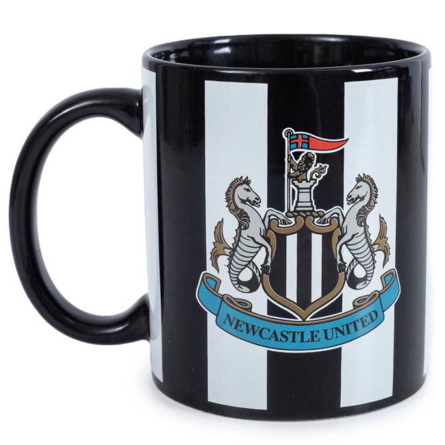 Newcastle United FC Striped Mug (Collector's Item)
