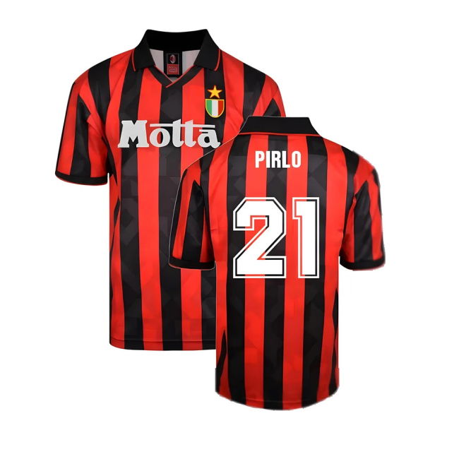 AC Milan Home Shirt (PIRLO 21) Antibacterial Antibacterial