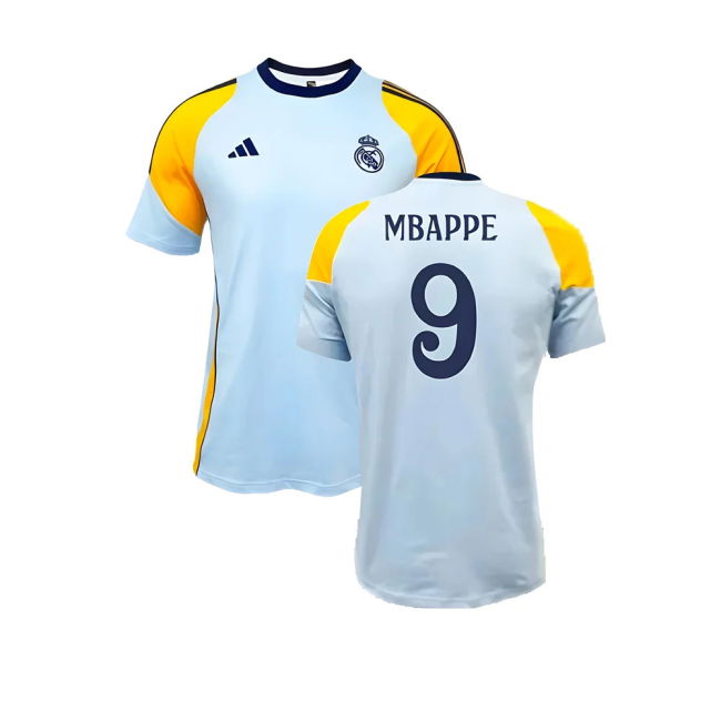 2024-2025 Real Madrid Football Shirt (Glow Blue) Reinforced Seams