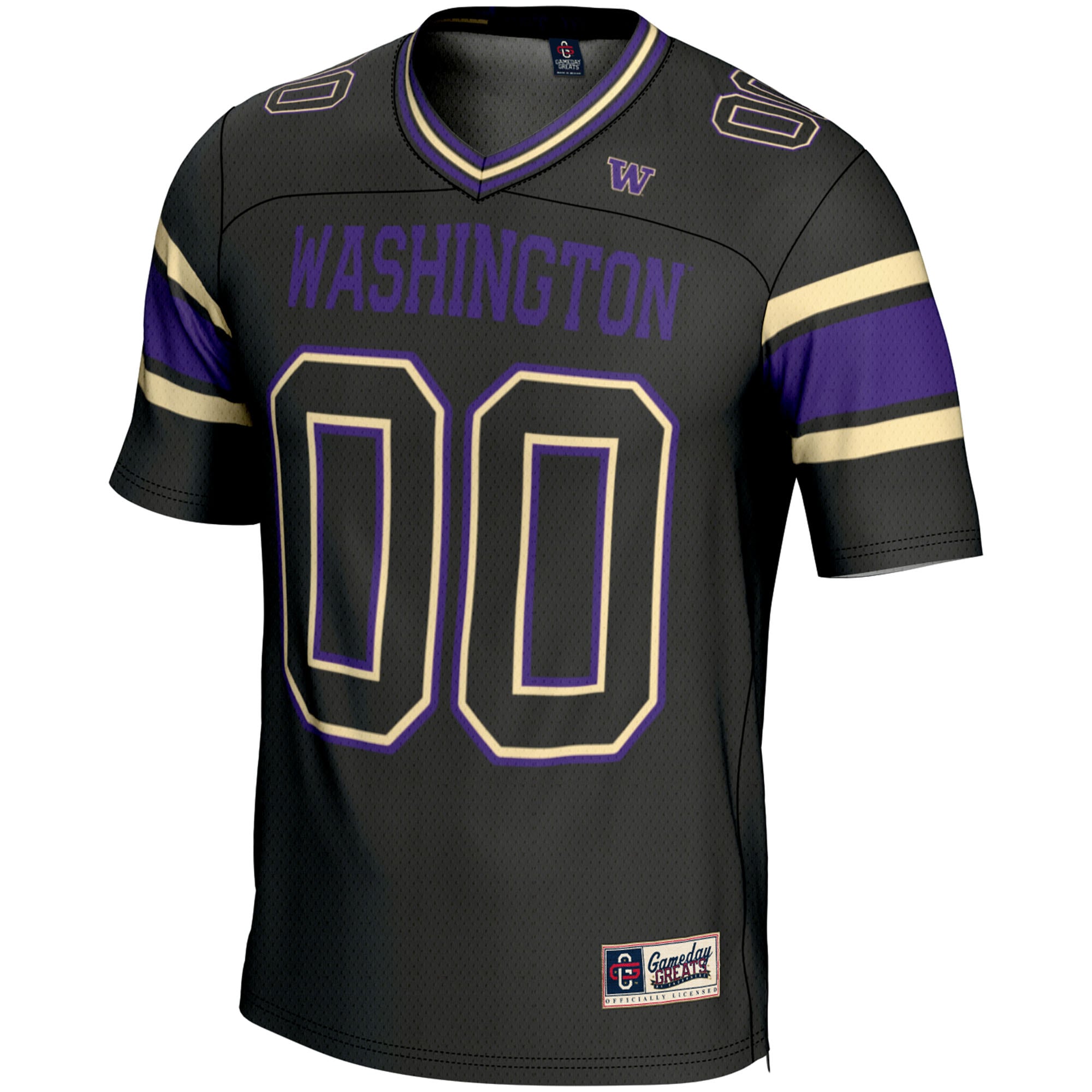 Washington Huskies GameDay Greats Youth NIL Pick-A-Player Football Jersey - Black