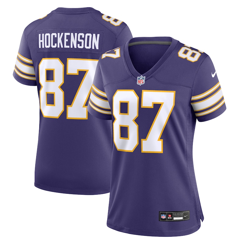 None T.J. Hockenson Minnesota Vikings Powerful Replica Jersey