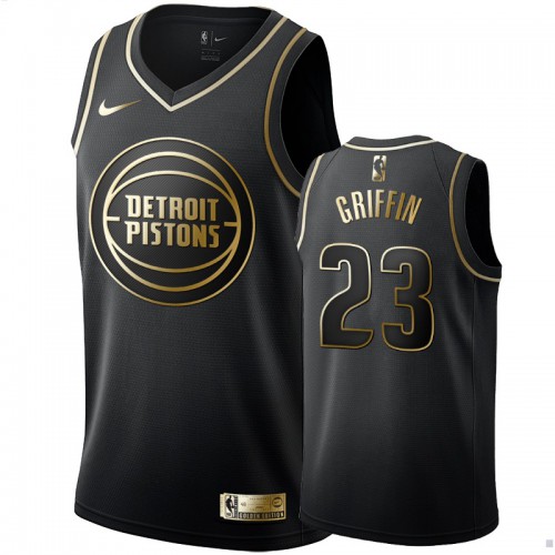 Black Nike Detroit Pistons #23 Nuggets Jersey - Quick-Dry Game Day Wear
