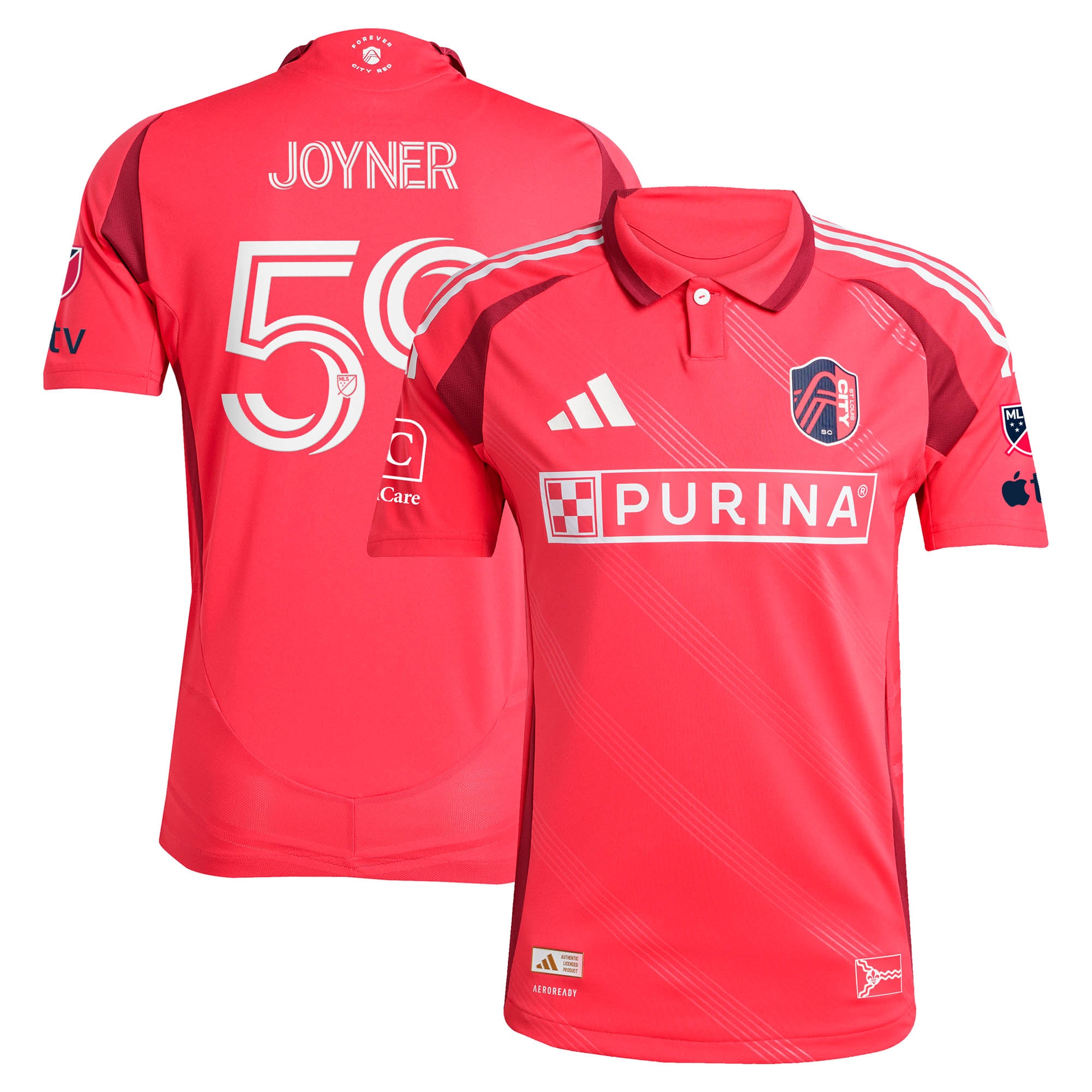 [LK] MyKhi Joyner St. Louis CITY SC 2025 Forever CITY Red On-Field Authentic Jersey - Red