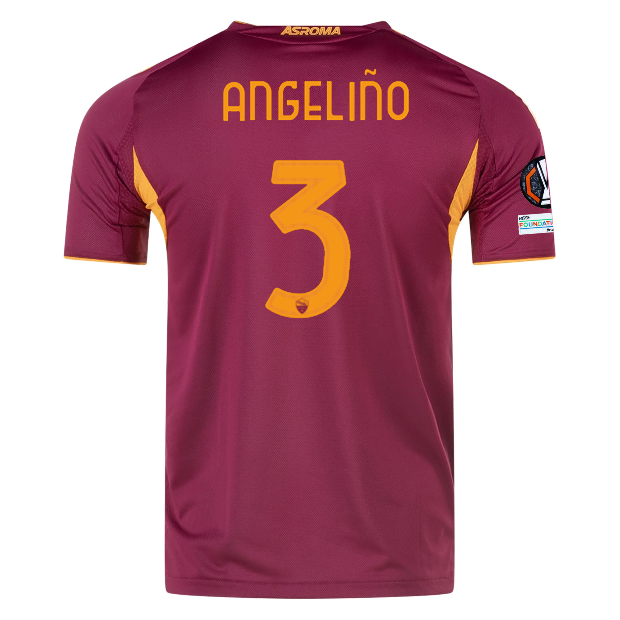 AS Roma Patches 2025-2026 UEL Home Jersey – Authentic Shirt