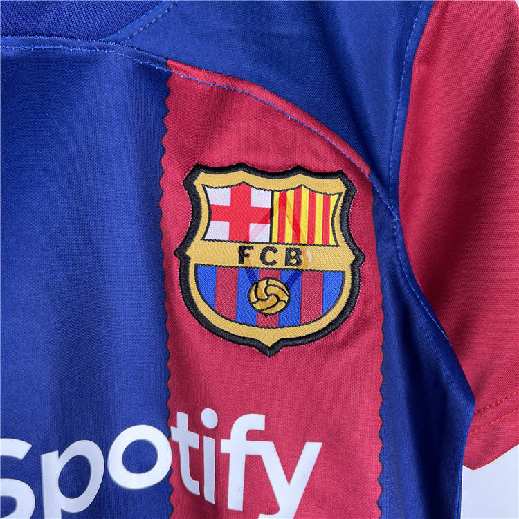 Premium Quality Barca Kids Barcelona FC 2324 Home Football Kit