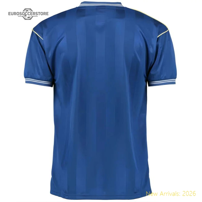 Official Score Draw Everton 1986 Home Shirt (your Name) - Premium