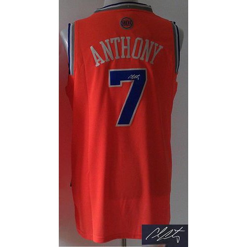 New York Knicks Carmelo #7 Elite Collection Team Jersey Athletic Fit