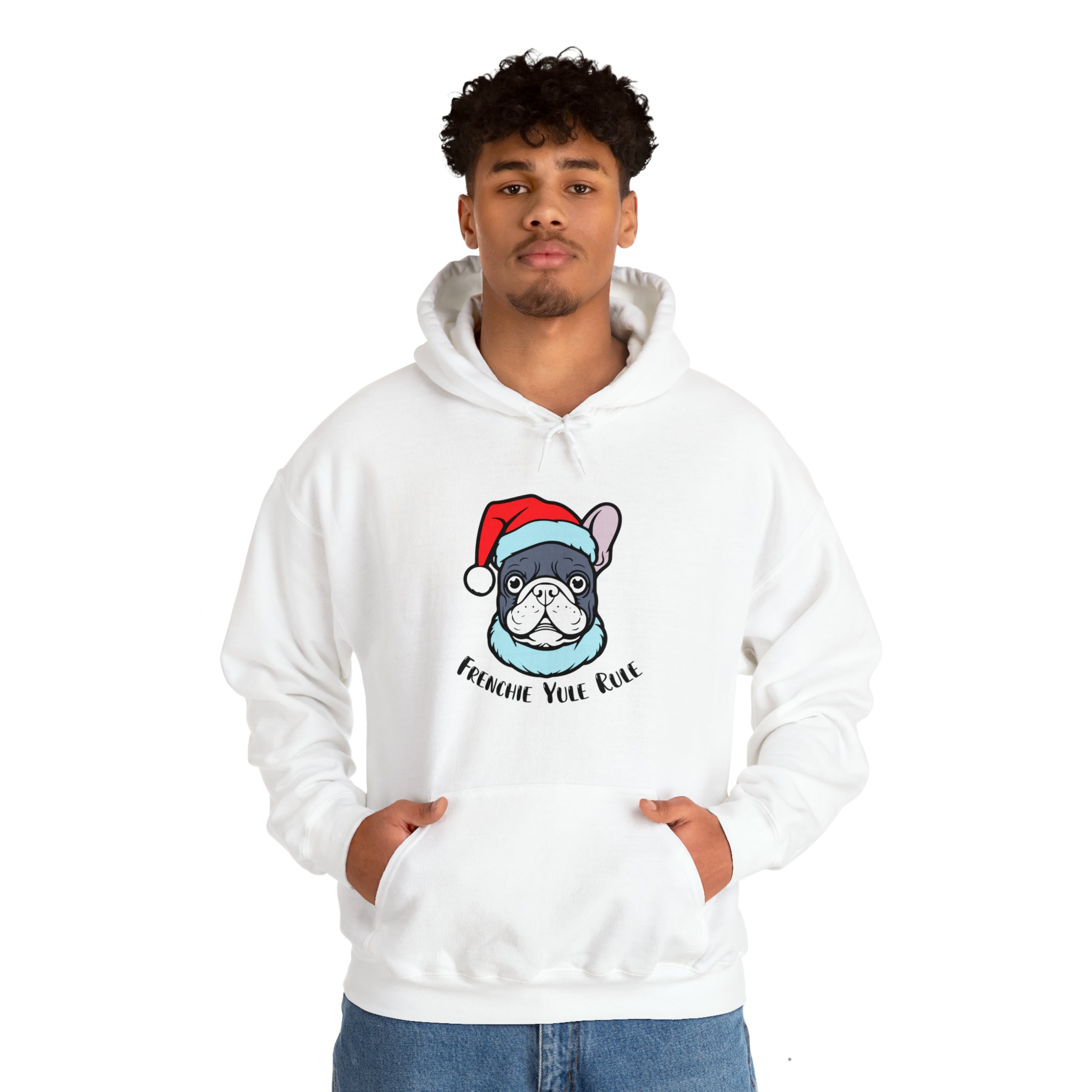 Frenchie Yule Rule Unisex Hoodie Frenchie Themed Wear | Unique Design