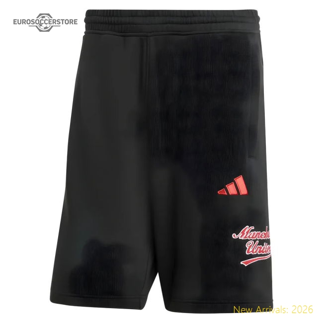 Professional Official 2025-2026 Man Utd US Shorts Black Official