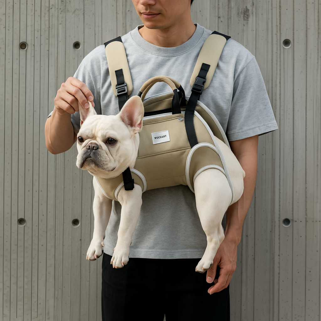 Street-Ready Pawvoyage Frenchie Backpack Carrier – Soft Hands-free Do...