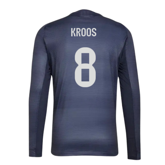 2025-2026 Real Madrid Authentic Long Sleeve Away Jersey (kroos 8)