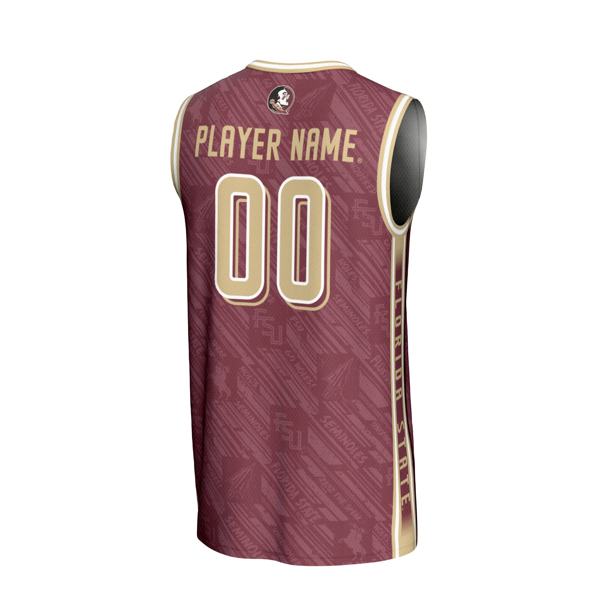 [NJP] Florida State Seminoles GameDay Greats Youth NIL Pick-A-Player Men's Basketball Highlight Print Lightweight Jersey - Garnet