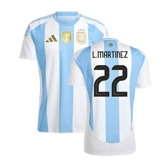 Professional 2024-2025 Argentina Home Shirt (L.Martinez 22)