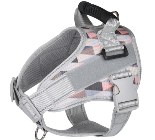 Frenchie Personalized Reflective Adjustable Harness Dog Supplies