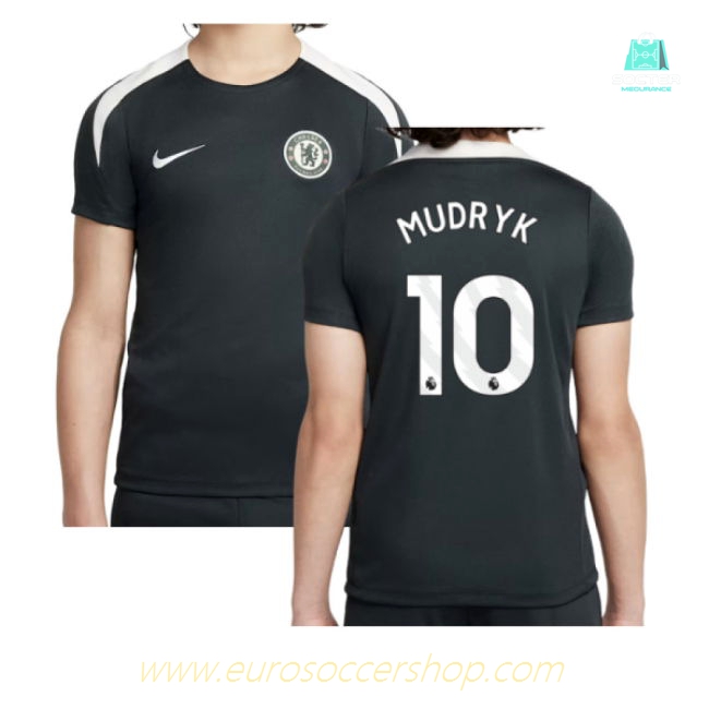 2025-2026 Chelsea Strike Training Shirt (Green) - Kids (Mudryk 10)
