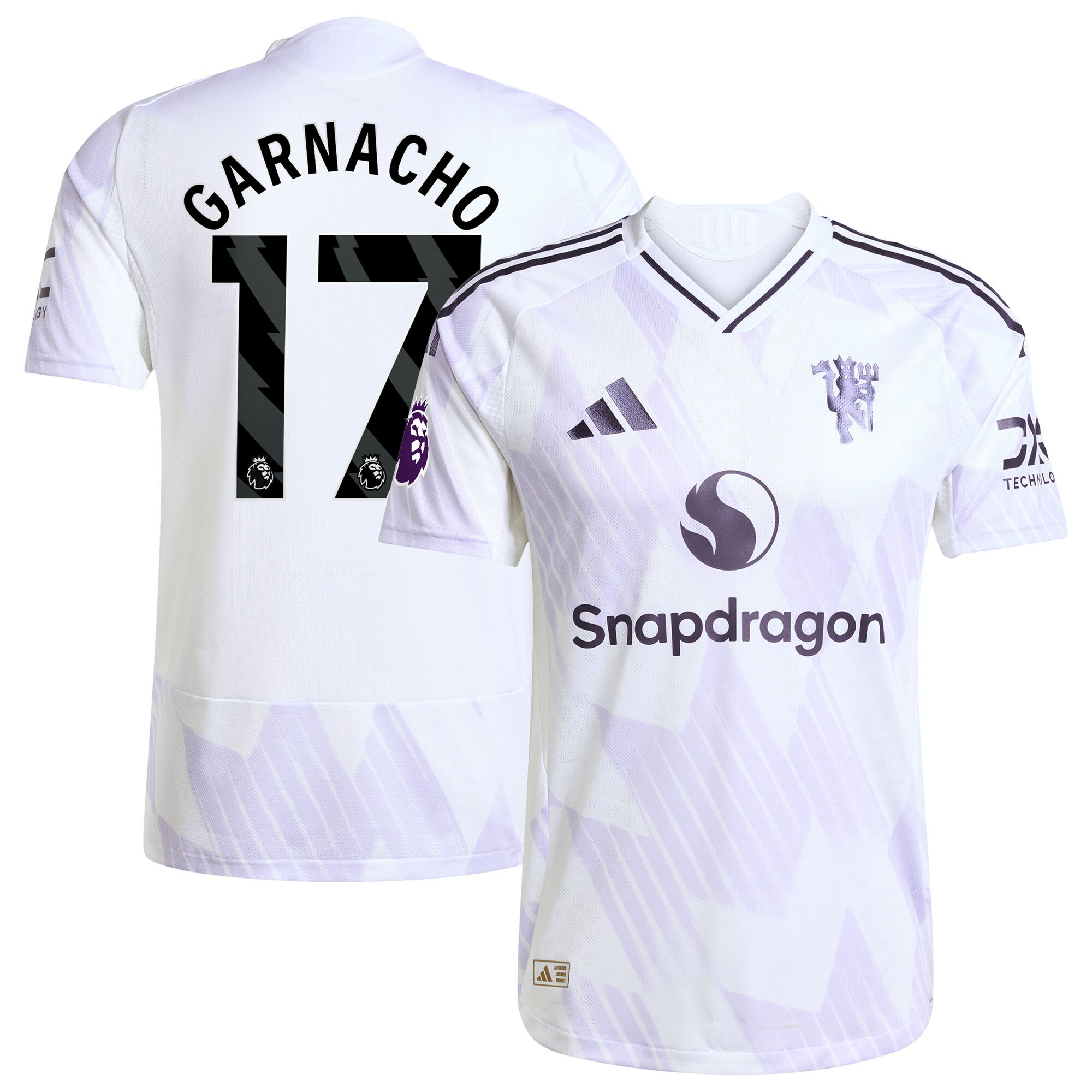[SJH] Alejandro Garnacho Manchester United 2025/26 Away Authentic Player Jersey - White