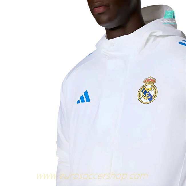 2025-2026 Real Madrid EU Parka (White)