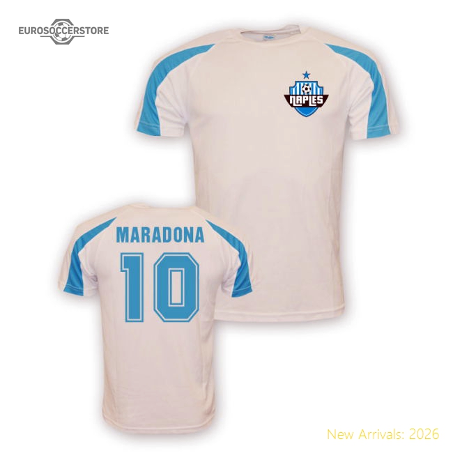 Diego Napoli Maradona Sports Training Jersey (White) For Serie A Fans