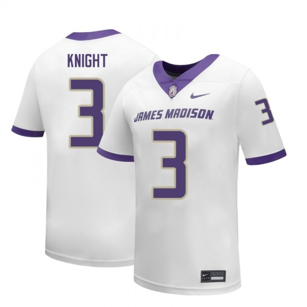 Men Elite Program #3 Wayne Knight White Premium Quality Jersey