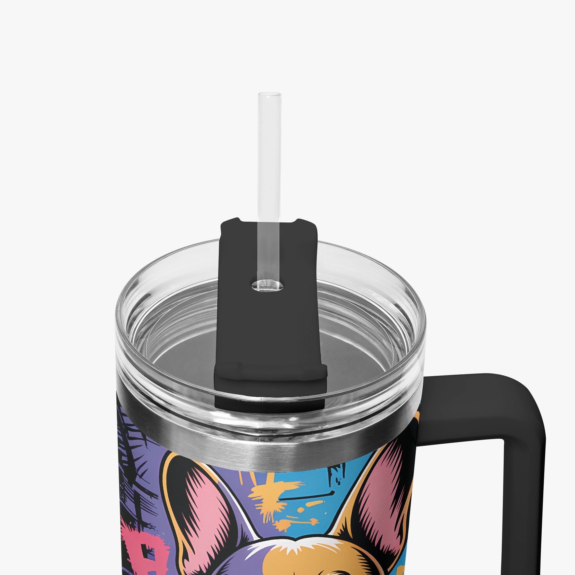 High-Quality Frenchie-Fan Ziggy - Car Tumbler Cup for Street Style