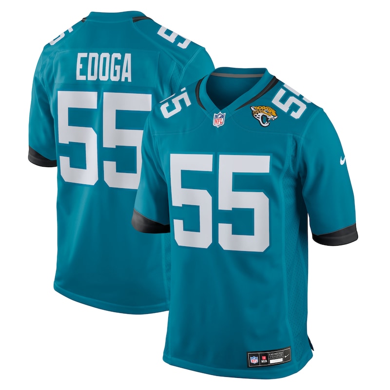 None Chuma Edoga JAX Jaguars Vintage Game-Ready Jersey for NFL Fans
