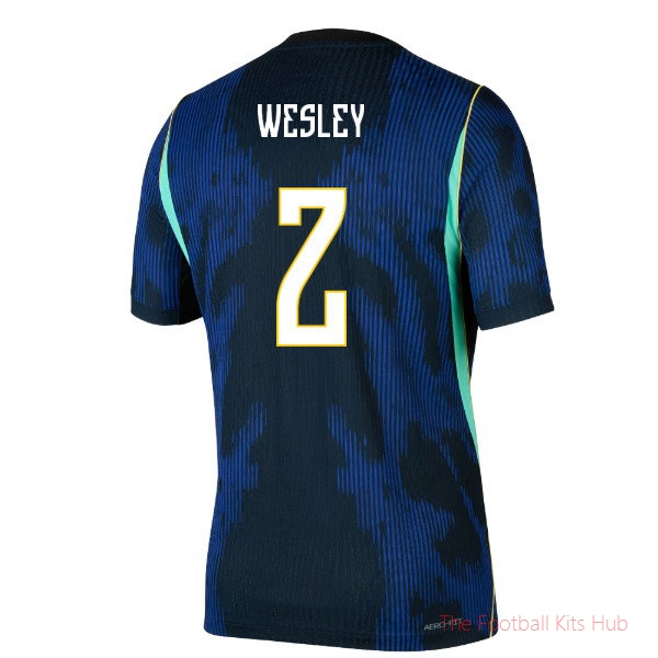 Brazil Match Away Jordan Aero-Fi 2026-2027 T-Shirt (Wesley 2)