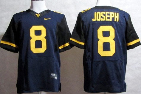 Men's None Blue 2013 team authorized Karl Joseph #8 match worn Jersey