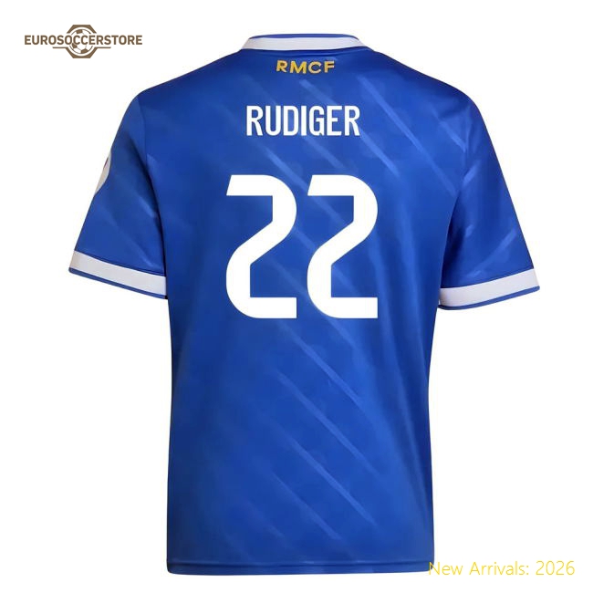 Real Madrid 2024-25 Third Fan Version For Kids (Rudiger Game Day Jersey