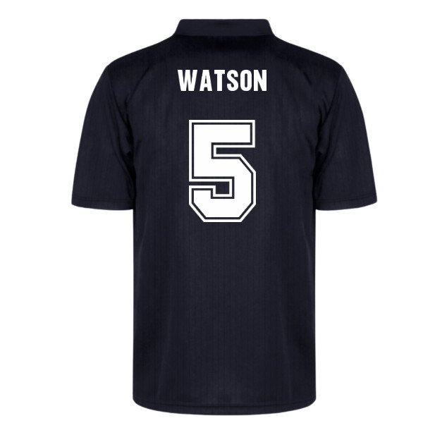 Everton 1995 Black Out Retro Shirt - Watson #5 | Breathable Custom Fit