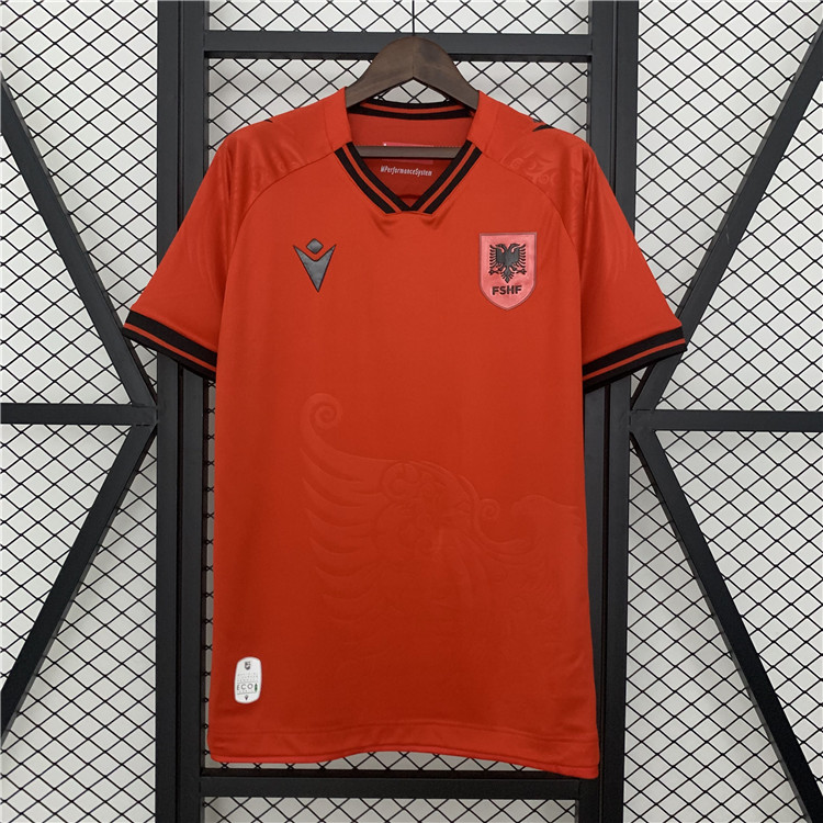 Licensed Authentic 2025 Albania Home Soccer Jersey Shirt