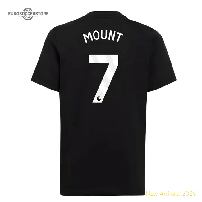 2025-2026 Man Utd Eu Training Tee (black) (mount 7) - Match Day Jersey